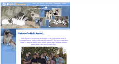 Desktop Screenshot of hallskennel.com